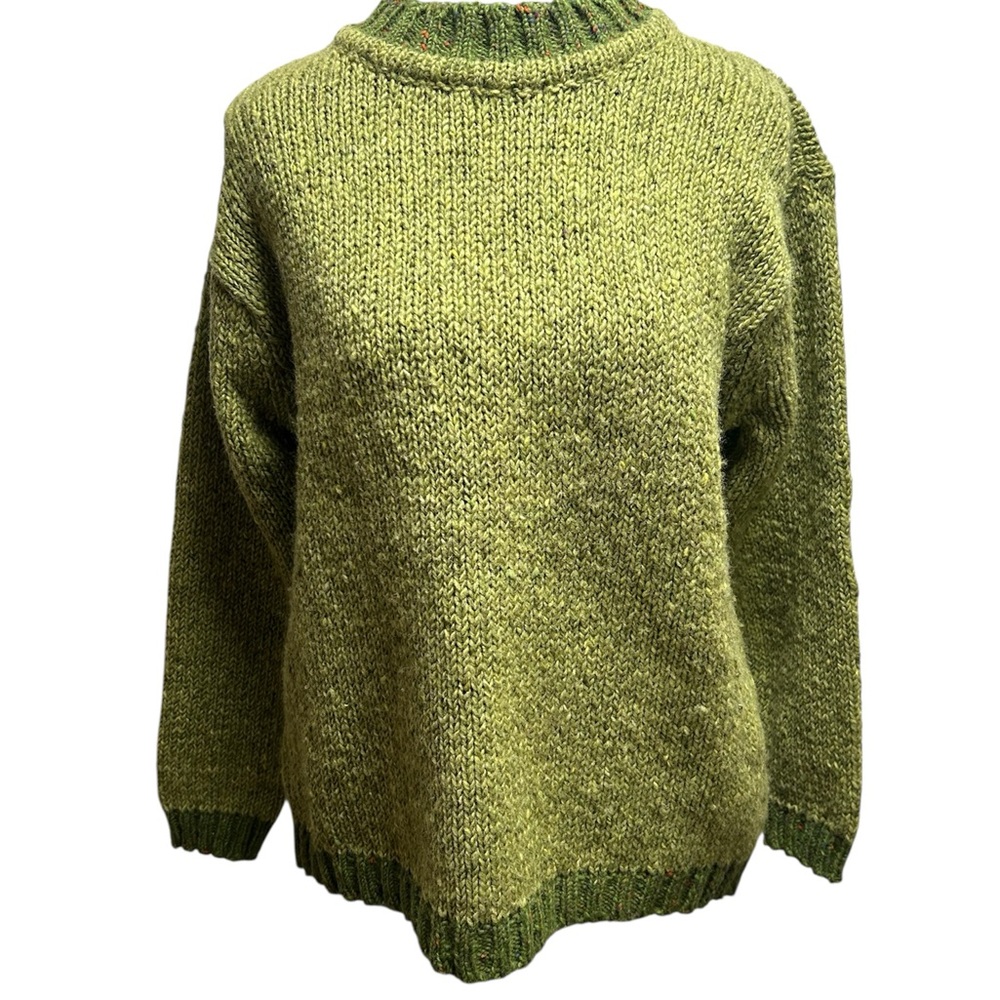 Vintage Rossan Handloomed Ireland Sweater Wool Size Medium